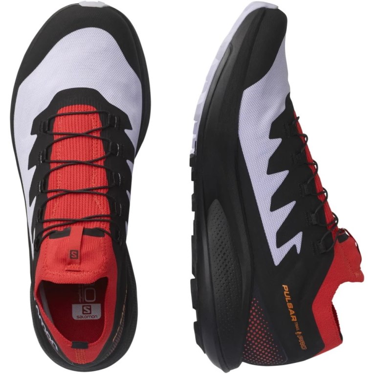 Sapatilhas Trail Running Salomon Pulsar Pro Masculino Pretas Vermelhas Lavanda | PT X35687